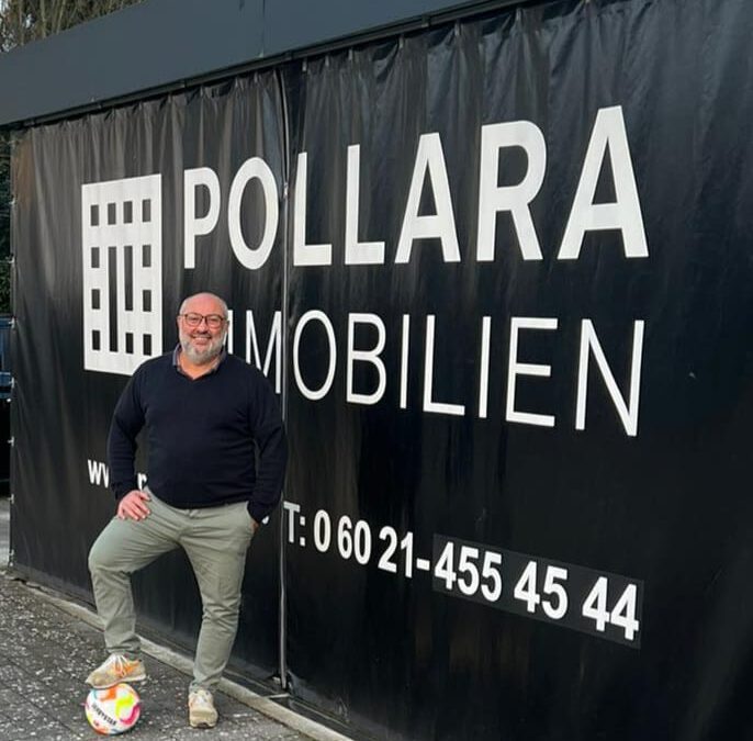 Pollara Immobilien sponsort ab sofort die Spieltags-Bälle am Schönbusch