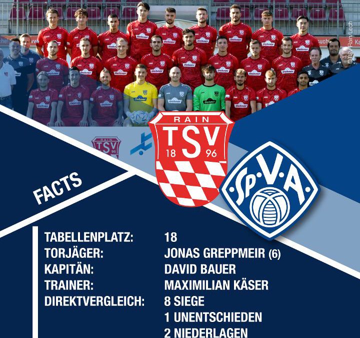Vorbericht zum Auswärtsspiel beim TSV 1896 Rain/Lech 